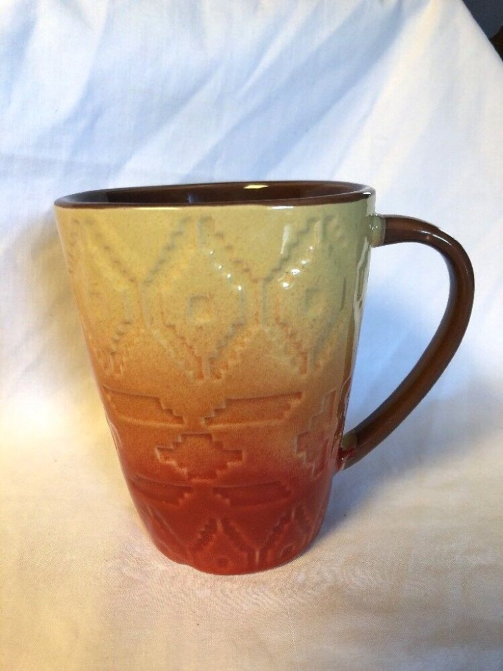 Fall Ombre Mug Red Yellow Brown Orange Better Homes Gardens Lot Autumn Southwest - Picture 14 of 14